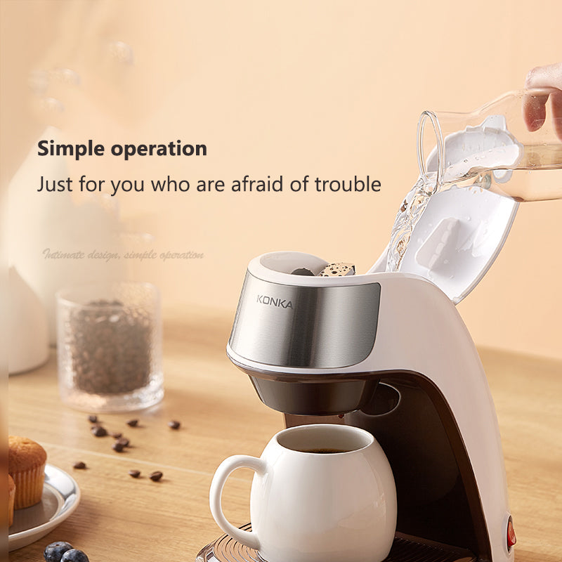Compact Auto Coffee Maker – One-Touch Brew for Home & Office