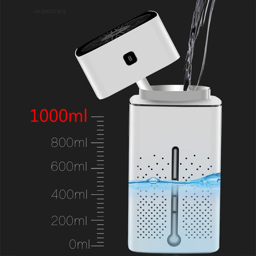 2-in-1 Air Purifier + Humidifier – Quiet Bedside Mist