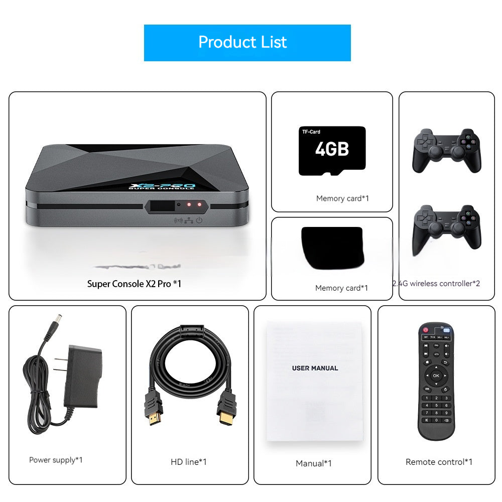 Retro Gaming Console – 10,000+ Games + 4K Streaming Box