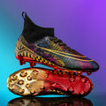 Pro High-Top Soccer Cleats – Gold-Stud Training Boots